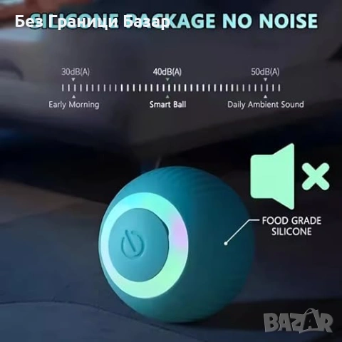 Нова Интерактивна топка за котки, активира се с движение, USB-C играчка, снимка 5 - За котки - 53566624