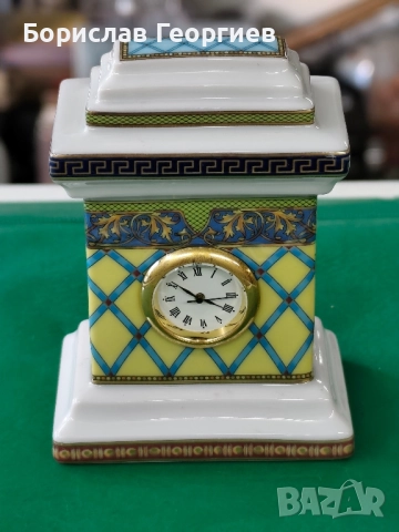 Малък порцеланов часовник versace by rosenthal, снимка 2 - Колекции - 51510913