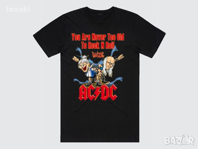 Рок тениска AC/DC, снимка 2 - Тениски - 46807548