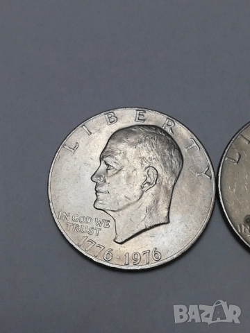 лот от 1 долар юбилеен Айзенхауер-1976 г., снимка 2 - Нумизматика и бонистика - 52587679
