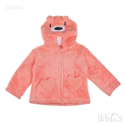Бебешко яке с качулка и ушички на плюшено мече S_1245181