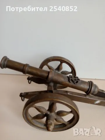 бронзово оръдие за бюро , снимка 4 - Антикварни и старинни предмети - 50409851