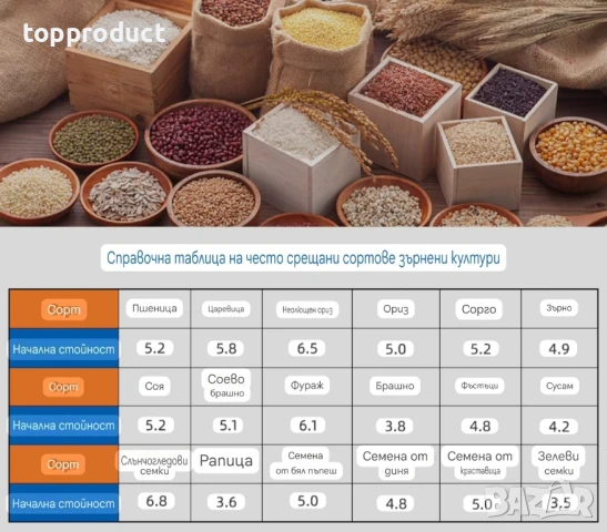 Влагомер за зърно, пшеница, царевица, слънчоглед, тестер за влага, снимка 3 - Измервателни инструменти - 50899744