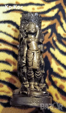 Винтидж ваза/свещник с флорални и индуистки орнаменти, снимка 13 - Антикварни и старинни предмети - 50989131