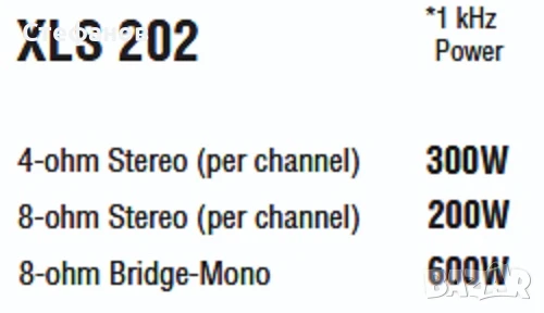 Crown XLS202, снимка 2 - Ресийвъри, усилватели, смесителни пултове - 51299344