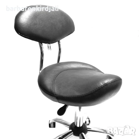 Професионален работен стол с облегалка, снимка 2 - Фризьорски столове - 51319392