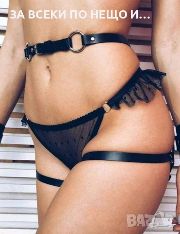 Еротичен фетиш харнес колан за бедра, снимка 2 - Бельо - 50518987