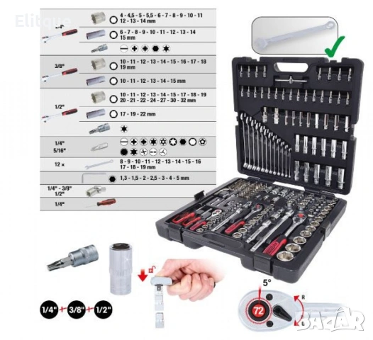 Комплект гедоре от 216 части 2062TR