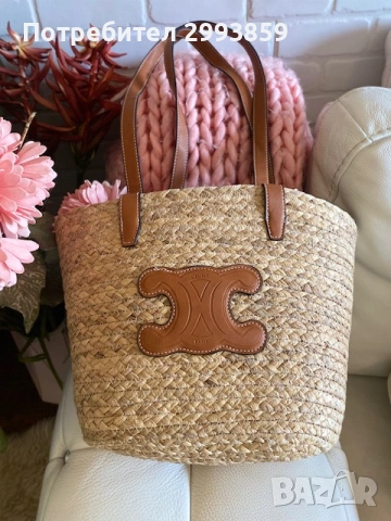 CELINE bag*Чанта за плаж рафия селин, снимка 3 - Чанти - 53365439