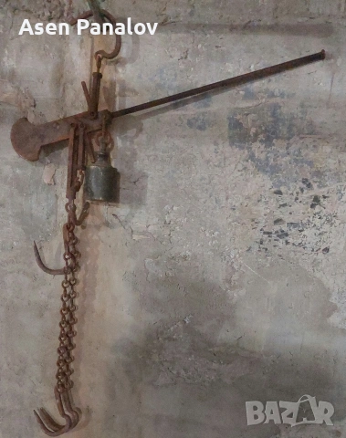 Продавам стар кантар до 75кг, снимка 2 - Антикварни и старинни предмети - 42862631