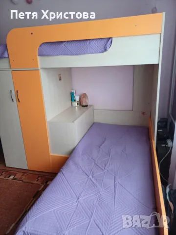 Продавам двуетажно легло за детска стая с два матрака размер 82/190, снимка 9 - Спални и легла - 50433768