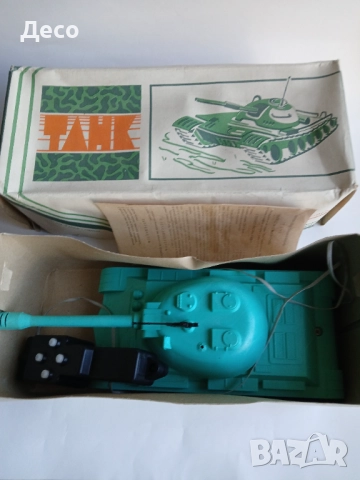 Стара руска играчка танк., снимка 2 - Колекции - 52865712