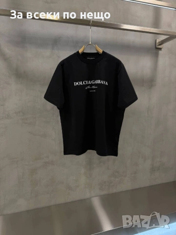 Dolce&Gabbana Мъжка Черна Тениска👕Мъжка Блуза С Къс Ръкав В Черен Цвят Код Mens P.246