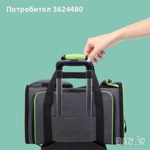 Сгъваема котешка пътна чанта 4329, снимка 2 - За котки - 52774266