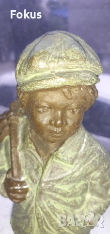 Авторска керамика фигурка момче на Geert Kunen - подписана, снимка 2 - Антикварни и старинни предмети - 53336880