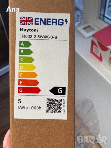 LED спот за магнитна шина Maytoni TR032-2-5W4K-S-B Focus 5W 4000K Exility Magnetic track black, снимка 4 - Друга електроника - 52776621