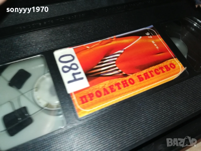 ПРОЛЕТНО БЯГСТВО-ОБЛОЖКА-VHS VIDEO TAPE 1409251728, снимка 6 - Други жанрове - 51711368
