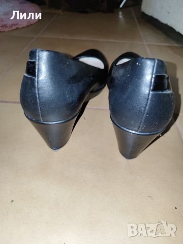 Черни официални обувки , снимка 2 - Дамски обувки на ток - 45733092