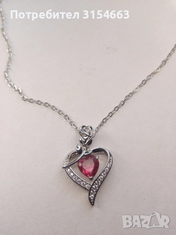 Колие с кристали , снимка 2 - Колиета, медальони, синджири - 51682078