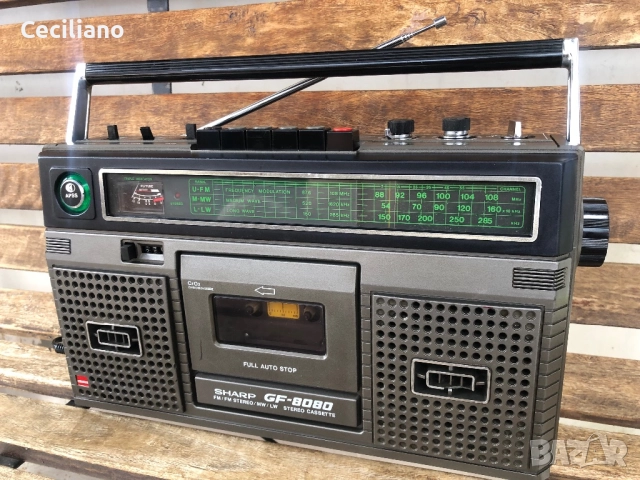 Радиокасетофон Sharp GF-8080E  Japan, снимка 7 - Радиокасетофони, транзистори - 52621500