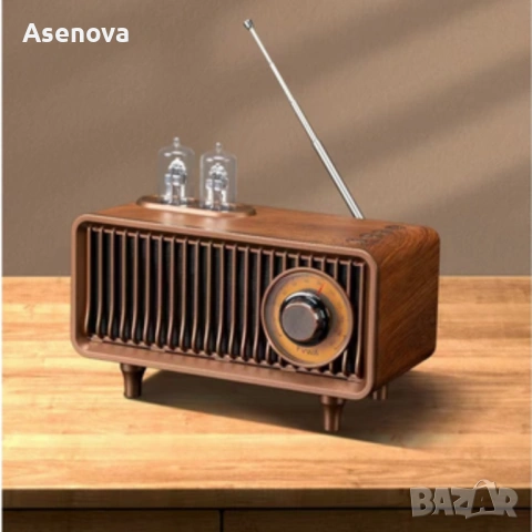 Bluetooth радио колонка AS19 - ретро стил и дизайн, снимка 2 - Bluetooth тонколони - 53562509