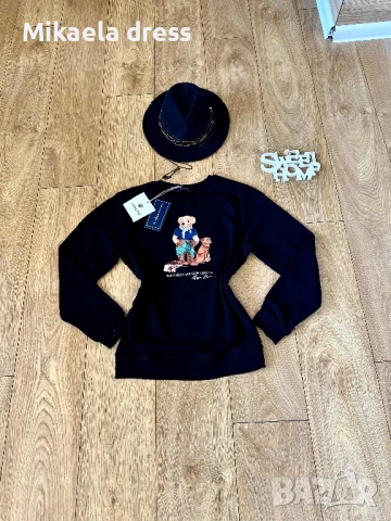 Нов син памучен суичър на Polo Ralph Lauren. Суперсвеж и готов за носене. Подходящ за всекидневието., снимка 4 - Суичъри - 52150522