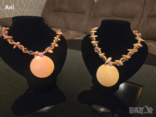 Уникален гердан РЪЧНА ИЗРАБОТКА с дървени материали 