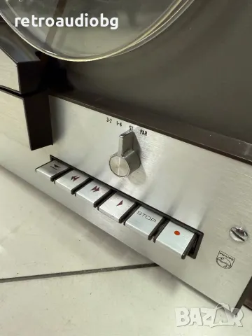 🔊Ретро ролков магнетофон PHILIPS 4404 + капак - след пълен рекап - напълно възстановен🔊, снимка 6 - Декове - 49941924