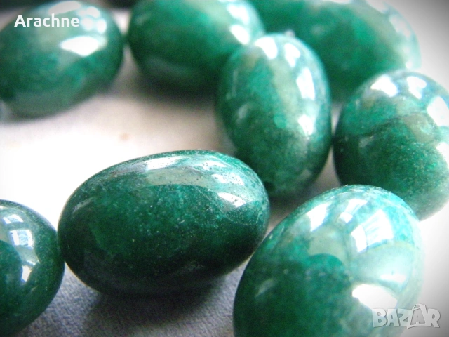 Тежък гердан от изумруд, Камбоджа, снимка 4 - Колиета, медальони, синджири - 53645335