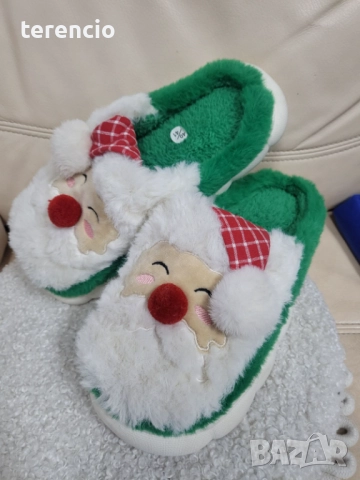 Нови коледни пантофи, снимка 5 - Пантофи - 52692846