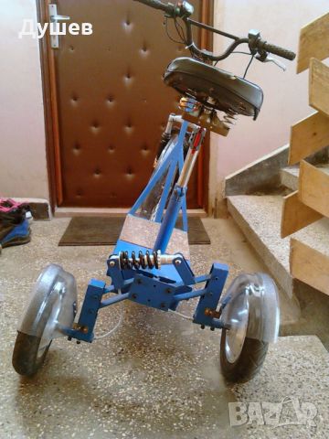 Електрическа триколка. Накланяща се (Tilting Trike), 700W, Li-Ion 36V , снимка 3 - Скейтборд, ховърборд, уейвборд - 46159298