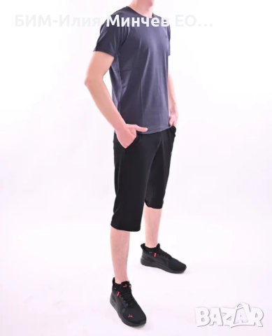 Български Мъжки Летен Спортен Комплект Тениска + Къси Панталони № 1200-1