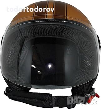 ПРОМОЦИЯ Скутер чопър каска PROTECTWEAR H730, размер S,M NEW, снимка 3 - Аксесоари и консумативи - 46261836