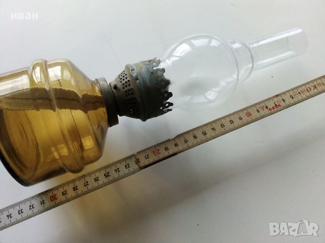 Стара газена лампа, комплект със стъклото., снимка 10 - Антикварни и старинни предмети - 45885787