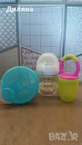 AVENT Купа за съхранение на мляко+стъклено шише и силиконов биберон , снимка 8 - Столчета за хранене - 50217051