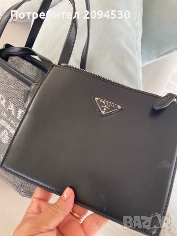 Prada чанта на пайети с портфейл, снимка 5 - Чанти - 46371257