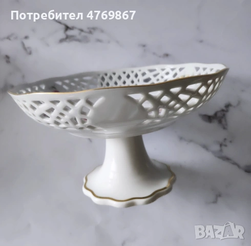 Порцеланова фруктиера, снимка 3 - Аксесоари за кухня - 53972087