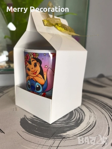 Чаша с Лило и Стич , снимка 2 - Чаши - 53399762