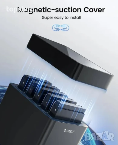 Нова, тествана докинг станция ORICO 5 Bay с 5 слота до 90tb, снимка 8 - Друга електроника - 50503405