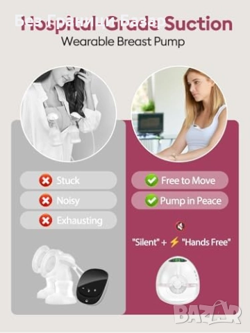 Нова Електрическа двойна преносима помпа за кърма, 4 режима, 9 нива, снимка 6 - Помпи за кърма - 52306093