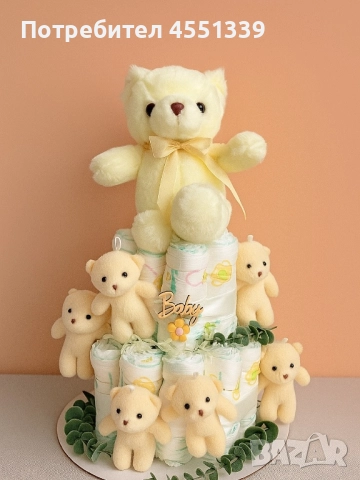 Торти от памперси , снимка 4 - Пелени, памперси - 52488825