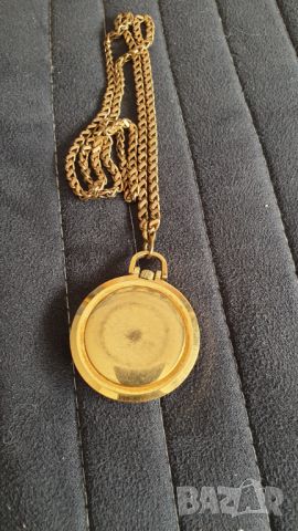 Немски джобен механичен позлатен часовник Osco, снимка 6 - Антикварни и старинни предмети - 46409693