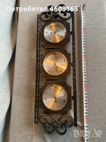 Барометър термометър влагомер, снимка 6 - Антикварни и старинни предмети - 52547906