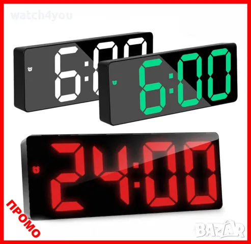 НОВ СВЕТЕЩ ДИГИТАЛЕН ЧАСОВНИК.LED ЧАСОВНИЦИ СЪС СВЕТЕЩИ ГОЛЕМИ ЦИФРИ АЛАРМА, ЕЛЕКТРИЧЕСКИ ЧАСОВНИК