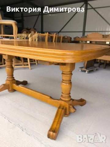 Разтегателна трапезна маса 2,60 м. (01-143.1), снимка 2 - Маси - 54152233