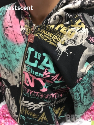 Мъжки суичър TLFI True Love False Idols S Small Black hoodie с цип худи, снимка 4 - Суичъри - 53954504