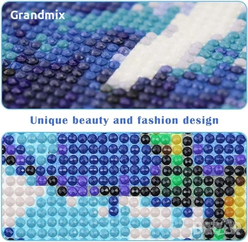 5D творческа мозайка 30х40см., снимка 4 - Игри и пъзели - 53479546