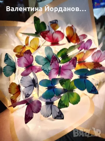 букети със светещи пеперуди , снимка 3 - Декорация за дома - 49609383