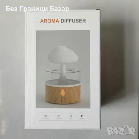 Нов Овлажнител с дъждовен ефект – 3 в 1, LED светлина, аромадифузер, снимка 8 - Други стоки за дома - 49678807