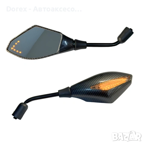 Огледало за мотоциклет с мигач PA1536 2бр/к-т